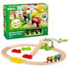 BRIO Railway My First Beginner Set 18 Ages 1 and a Half and Up Toy Wooden 33727 [Total Pieces] (Train Rail)