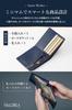 VALOREA Slim Bifold Wallet with a Smart Design for Easy Made of Genuine Leather and Compact Design Men's Lightweight, Access, (Navy)