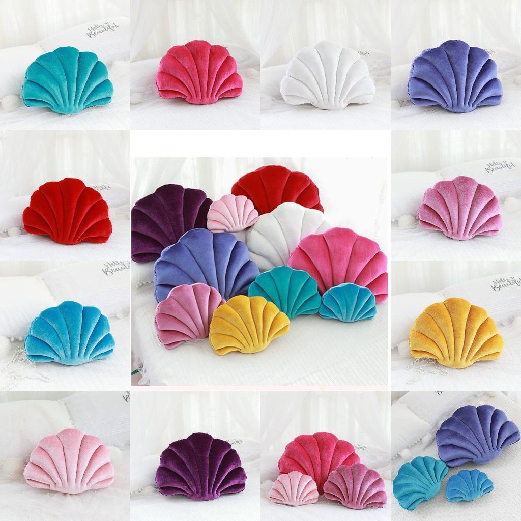 Soft Seashell Plush Pillow For Home Decorating Office And Siesta