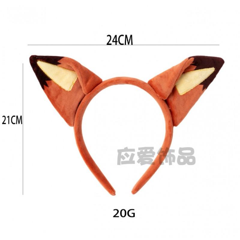 Fox Ear Headband Cosplay Party Costume Festival Photo Prop Womens Animal Ears Hair Accessory