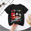 Minnie Mouse  Tshirt Kids Number Tshirts Cute Cartoon Base Tee White Pink Summer Soft ShortSleeve Clothes Birthday Gift