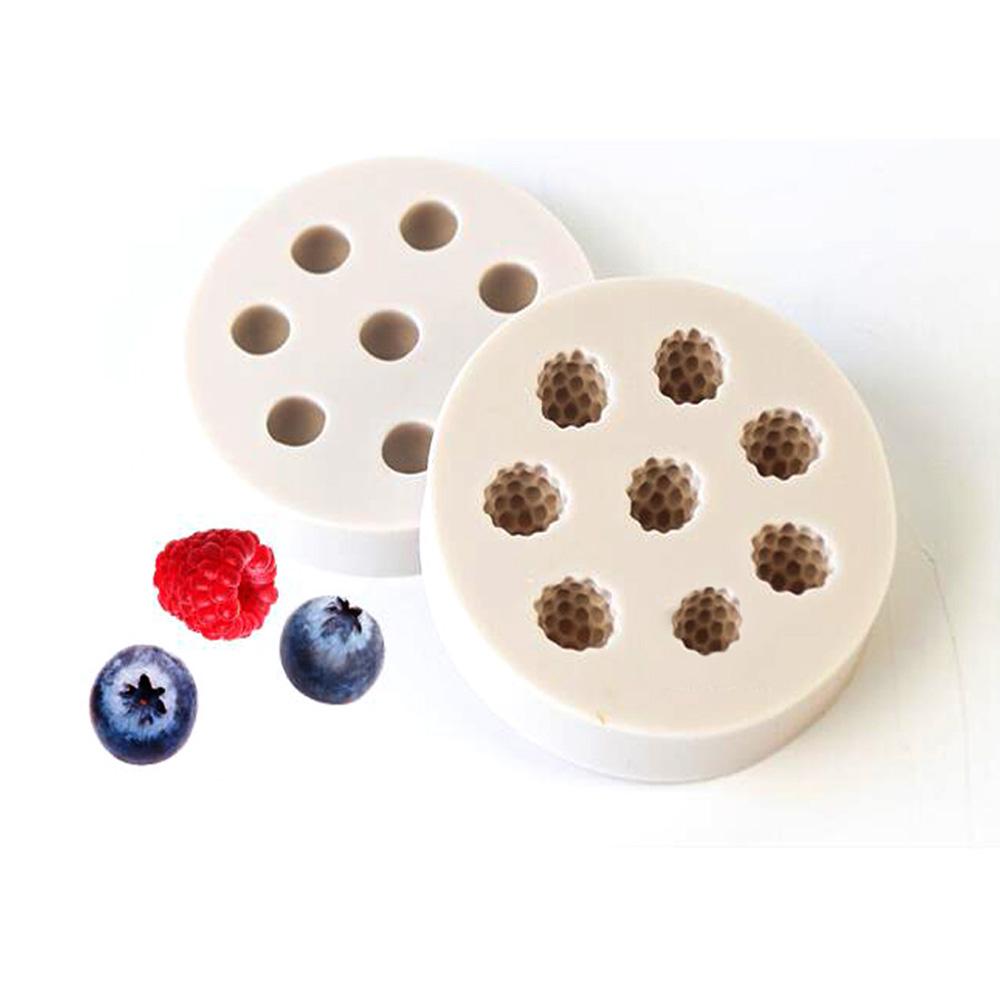 

New Kitchen Cake Mold Chocolate Baking Raspberry Fondant Sugar Craft Silicone Mould Blueberry Shape