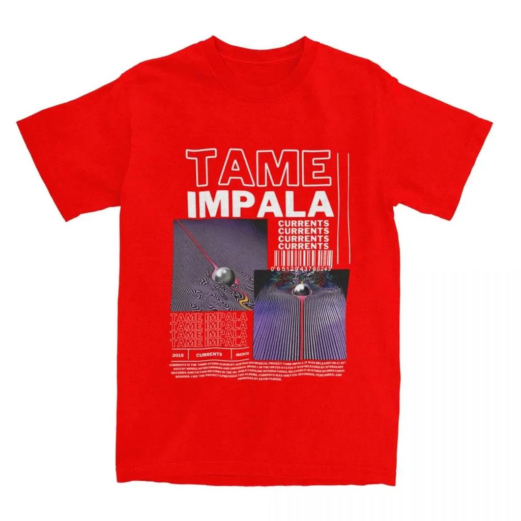 Show Your Deep Love for Tame Impala with This Retro Psychedelic Graphic Fan Tee Celebrating Their Iconic 2015 Currents Album.