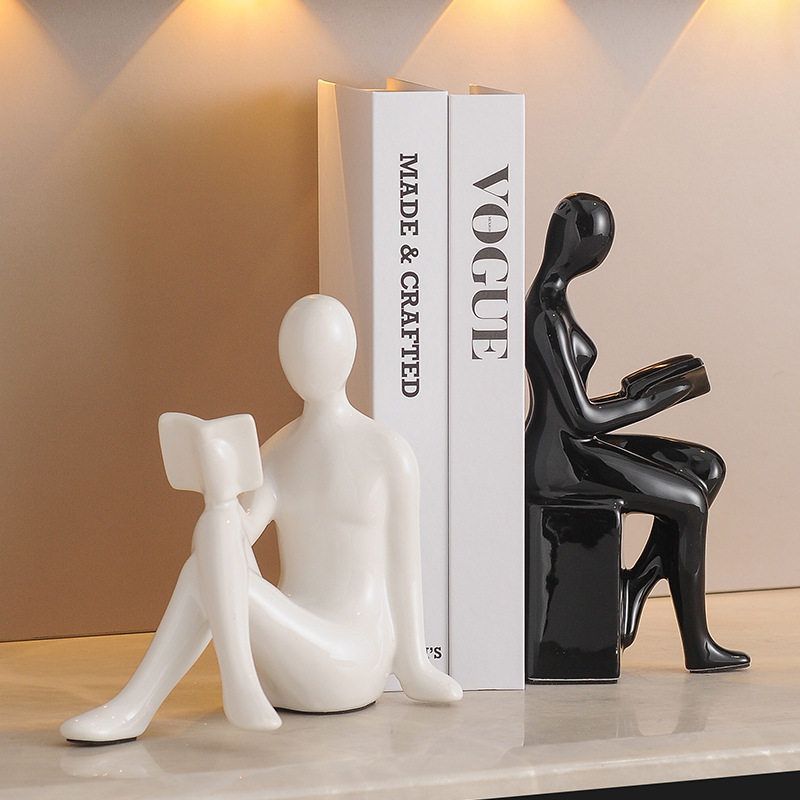 Light Luxury Ornaments High-end Modern Bookends Character Ornaments Home Furnishings Offices Study Decorations
