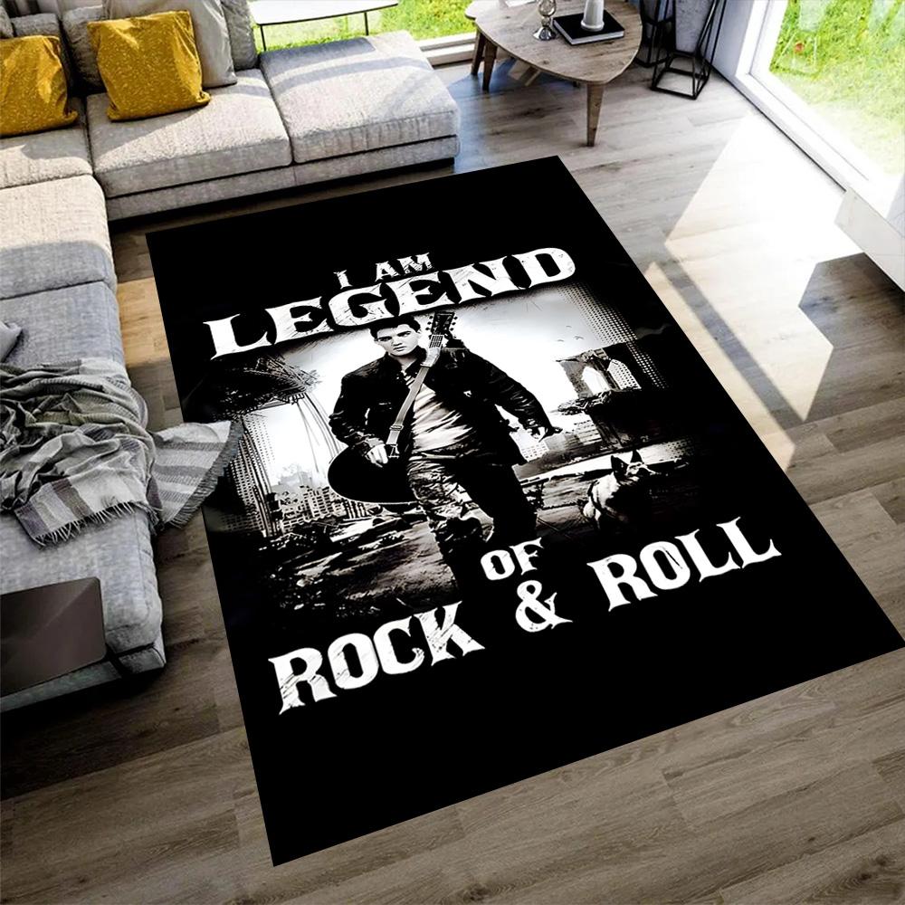 Elvis Presley Floor Mat Design for Hallway Dormitory Entryway Bedrooms Antislip Carpet Anime Office Decor Birthday/Christmas Gift