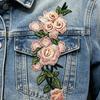 Flower Embroidery Iron On Patches Water Dissolvable Clothing Appliques For Garment Cheongsam Decoration Sewing Project