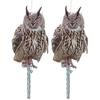 Sac Taske Bird Repellent, Realistic Owl Design, Bird Scare, Pigeon Repellent, Crow Repellent, Bird Pest Control (Set of 2 Horned Owls)
