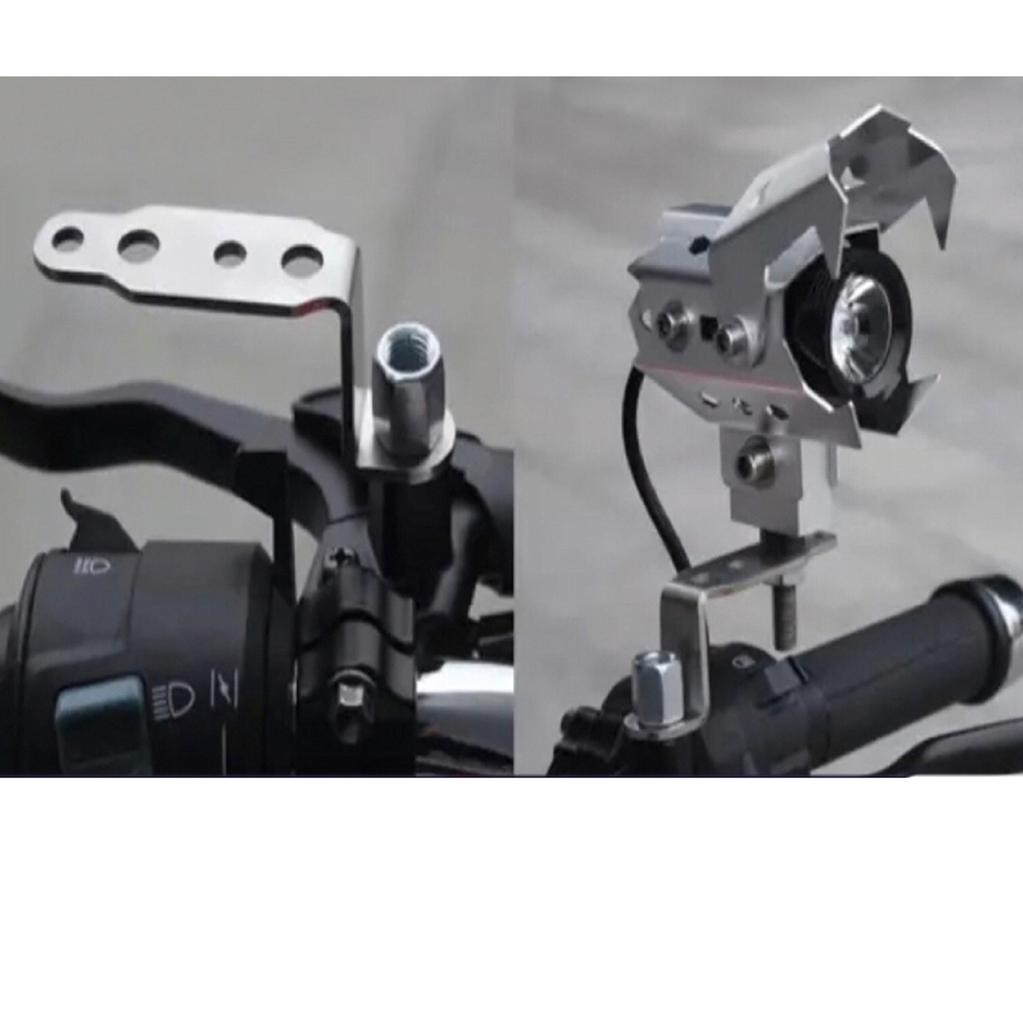 Motorcycle Headlight Brackets Spotlight Rearview Mirror Lamp Extension Holder Bracket for Scooter Motorbike Modified Accessories