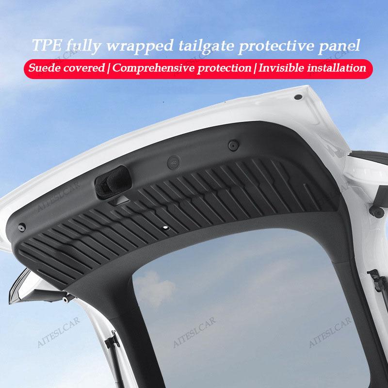 For Tesla Model YL 2025 2026 All-inclusive Rear Trunk Door Anti-dirt Mat TPE Trunk Tailgate Protection Pad Car Accessories