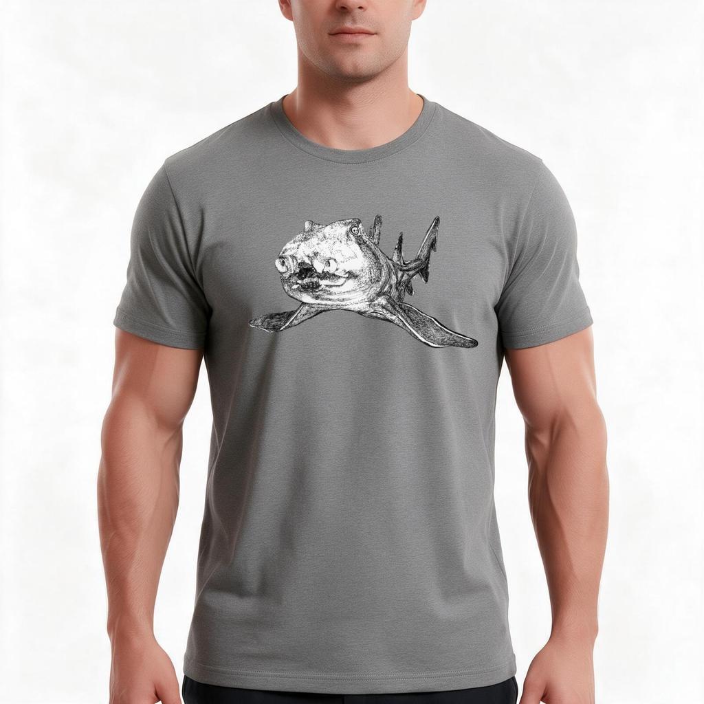 Gracie The Port Jackson Shark Tshirt Summer Casual Cotton Tee Oversized Streetwear Tops Vintage Graphic Print 100 Cotton