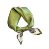 100% Silk Scarf Bandana Women Square Scarves Wrap Kerchief Green Mulberry Silk Spring Fashion Luxury High Quality Headband Hijab