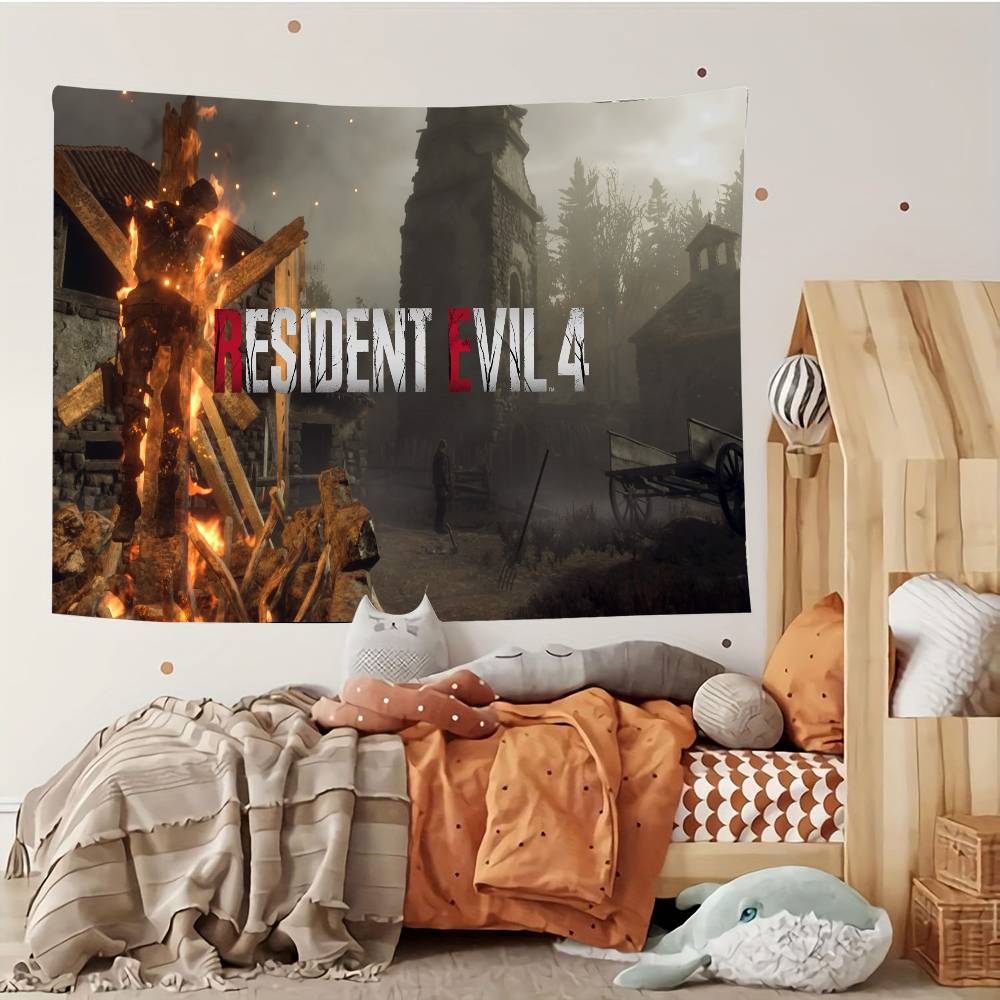 RResident Leon Kennedy Evil Tapestry Customizable Tapestries Of Various Styleswall Hangings Celebrity Printing Wall Hangings
