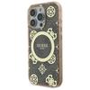 Guess Guhmp16Lh4Pyeew Iphone 16 Pro6.3 Brązowy/Brown Hardcase Iml Peony On 4G Background Magsafe