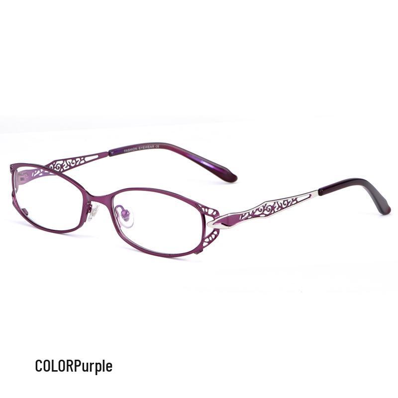 Exquisite Ultra-Light Metal Alloy Glasses Frame for Women with Small Faces