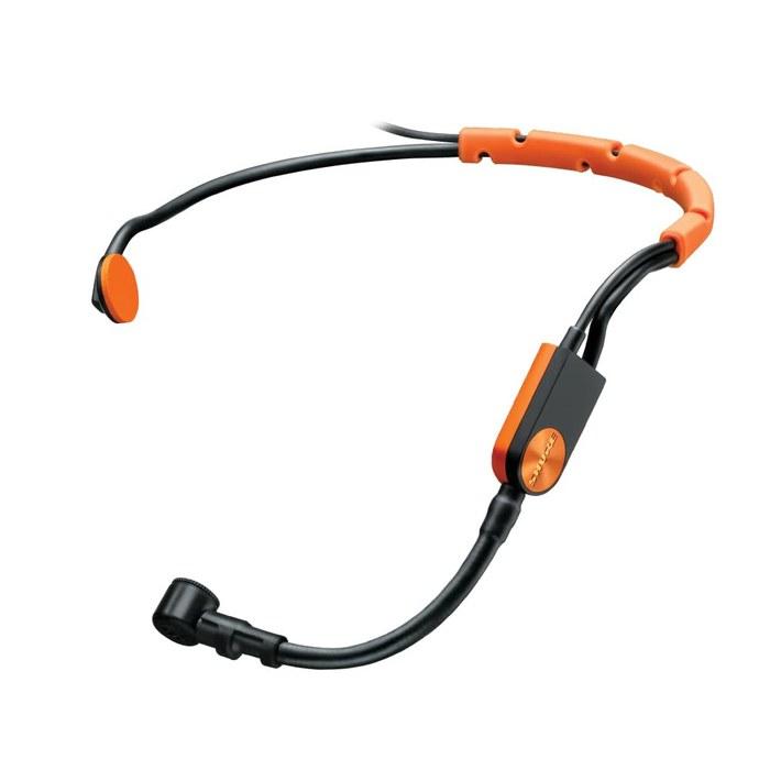 SHURE Fitness Headset Condenser Microphone SM31FH-TQG (Black & Orange) For XLR connection, purchase preamp RK100PK.