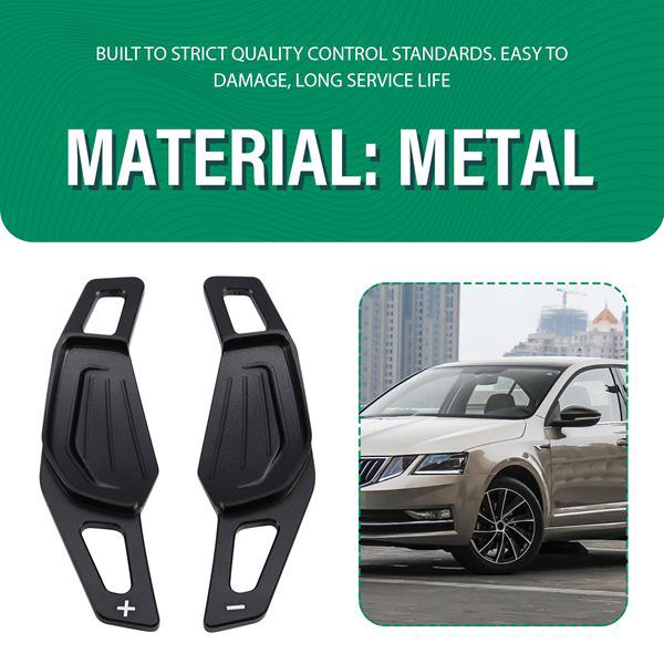Black Metal Pair Compatible with 2020 Skoda Octavia Kodiaq RS