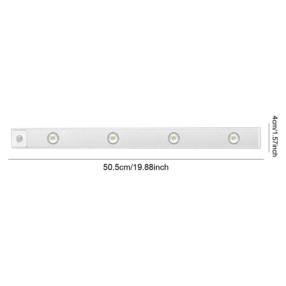 

Under Cabinet Light Rechargeable Closet Light 4 Lamp Beads Wireless Under Counter Light Dimming Hill Light for Stairway Corridor