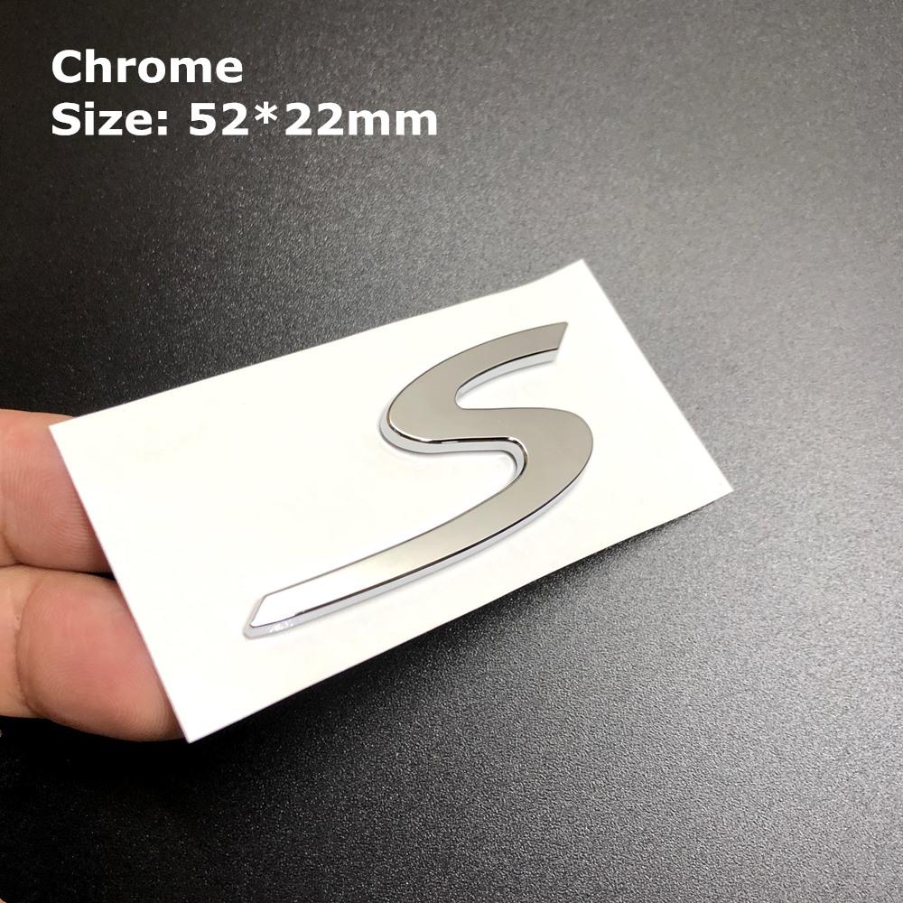 1Pc 3D Turbo 4 S Logo Car Emblem Accessories for Panamera Cayman Boxster Cayenne Macan