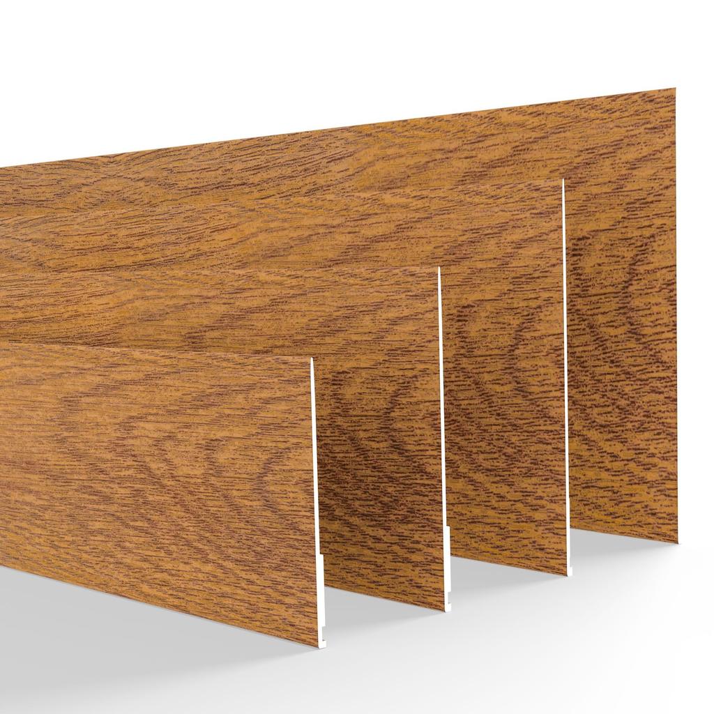 DQ-PP WINDOW STRIP - 5m Length - 40mm Width - 1.5mm Thickness - Golden Oak - Flat Strips Plastic Strips Profile Strips Finishing Strips