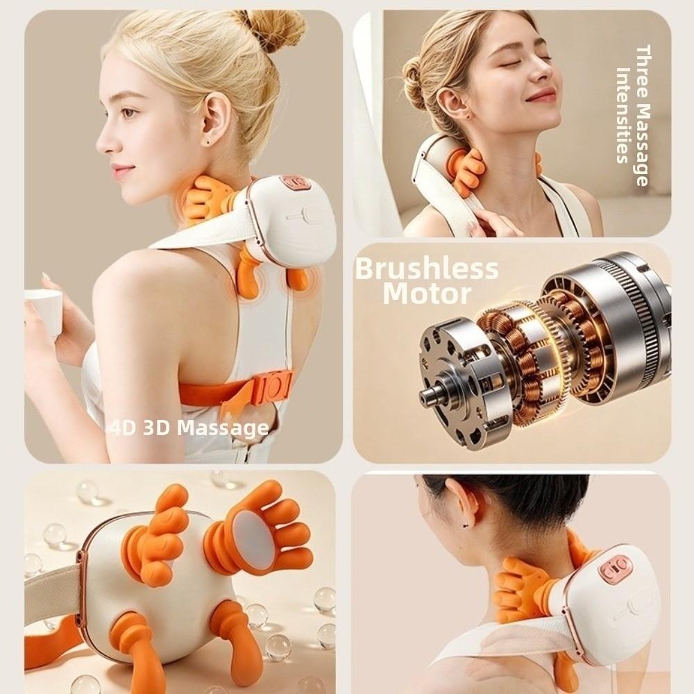 Wireless Neck Shoulder Massager Trapezius Muscle Massager  Neck and Shoulder Leg Massager