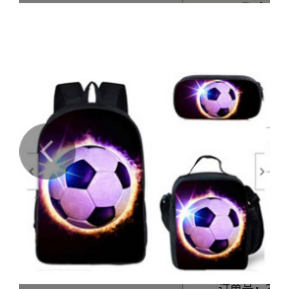 Football Backpack Student School Bag Painted Printing Anti-splashing