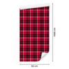 Red Checkered Wallpaper, Pink and Burgundy for Living Room and Bedroom, 50x1000