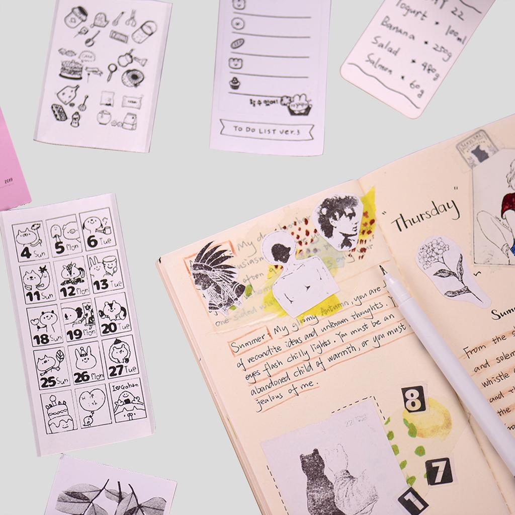 Poooli White Blank Sticky Thermal Paper Long Lasting 5 Years Paper Roll BPA Free 57*30mm(2.17*1.18in) 3 Rolls