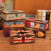 British-Style Waterproof Cylinder Tissue Box for Home, Car, or Restaurant