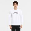 Li-Ning Ping Pong Series Solid Color Letter Logo Print Pullover Casual Crew Neck Sweatshirt Unisex Tops White AWDT281-1