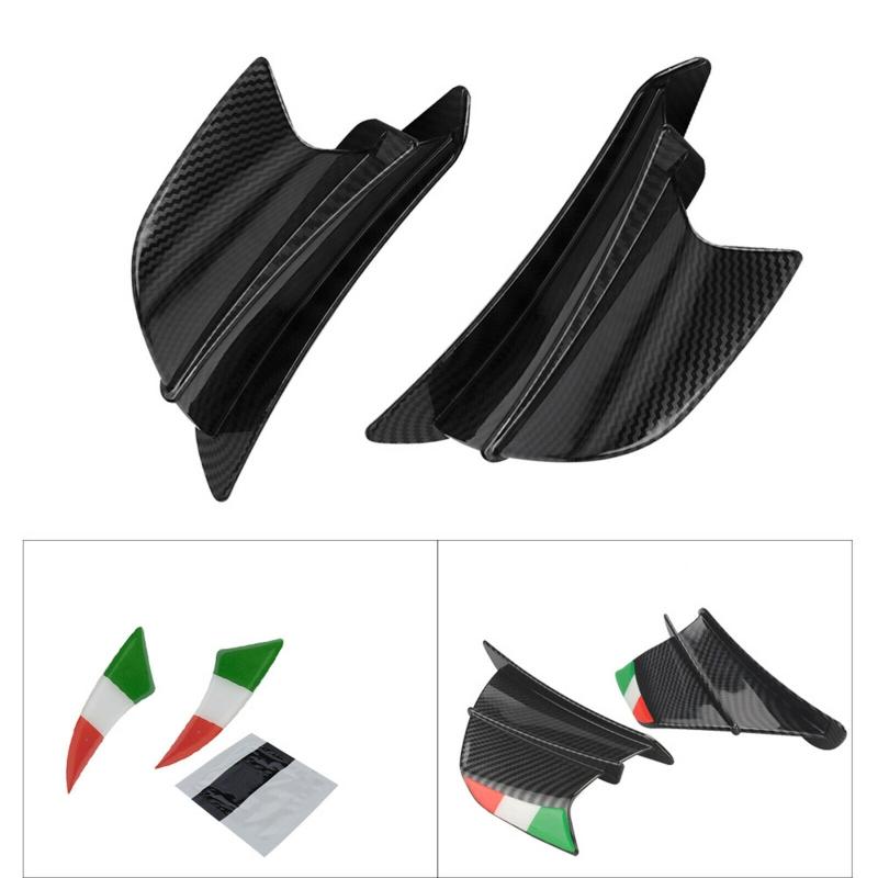 1 pereche de spoiler aerodinamic universal pentru motociclete cu aripa pentru motociclete modificată pentru decorarea motocicletei