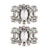 2 Pack Fashion Rhinestone Shoes Shoe Decoration Charms Flowers Crystals Wedding Party Clips