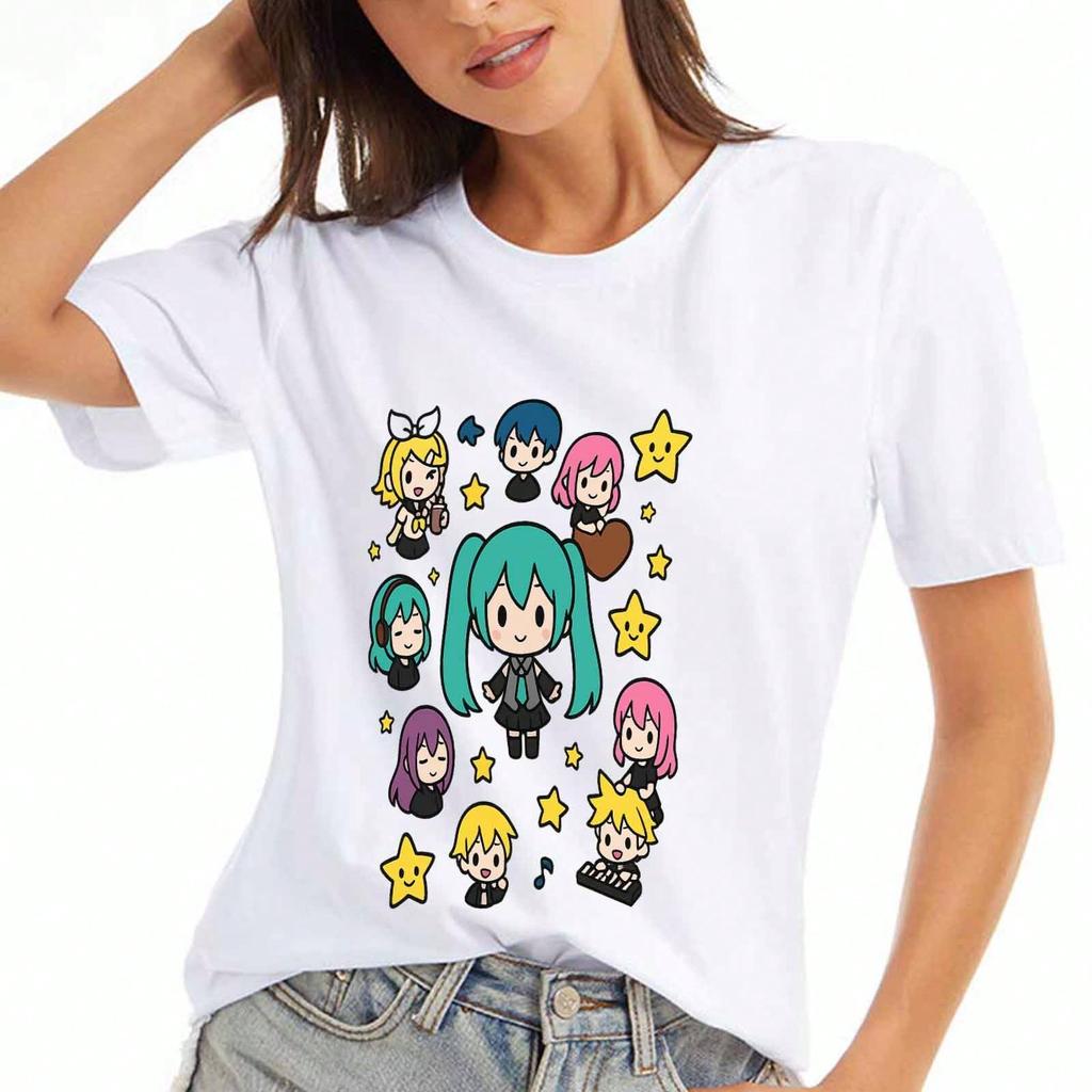 Virtual Anime Girl Wounisex's Cotton T Shirt, Pure Cotton HighQuality Print, Durable, Leisure And Fashionable, Cool Graphic Tee, Kawaii Style, Masked