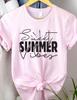 Sweet Summer Vibes Unisex Tee, Casual Beach Day Fashion, Gift for Friend, Vacation Shirt, 5 Colors