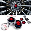 4pcs 60mm Car Wheel Hub Center Cap Badge Covers Stickers For Grand Vitara SX4 Swift Jimny Baleno Auto Styling Accessories