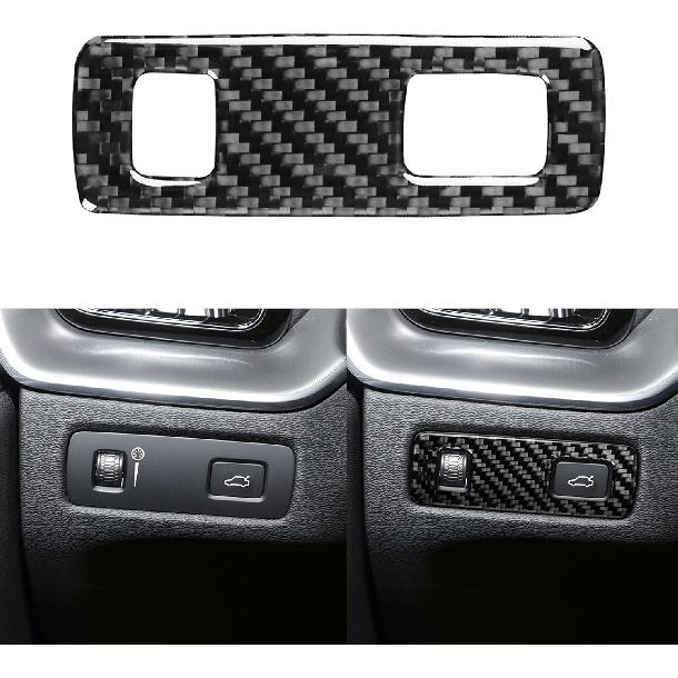 

NVCNX Real Premium Carbon Fiber for Volvo XC60 Accessories 2018-2026 2019 2020 2021 2022 2023 2024 2025 B5 B6 T5 T6 T8 Car Dash Center Control Button Dash Driver Side Control
