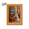 Festive Home Office Whiteboard Magnets Small Fridge Picture Frame Funny Ghost Pattern Magnetic Vintage Decorative for Metal Surfaces Mini Gold Frame
