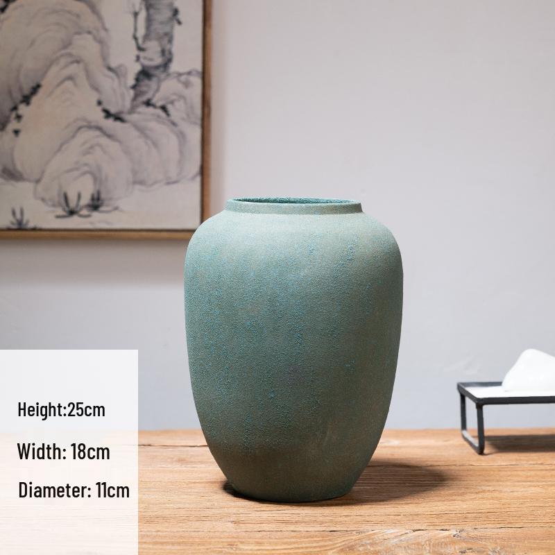 

Zen Tabletop Vase: Living Room Flower Arrangement & Dried Flower Decoration