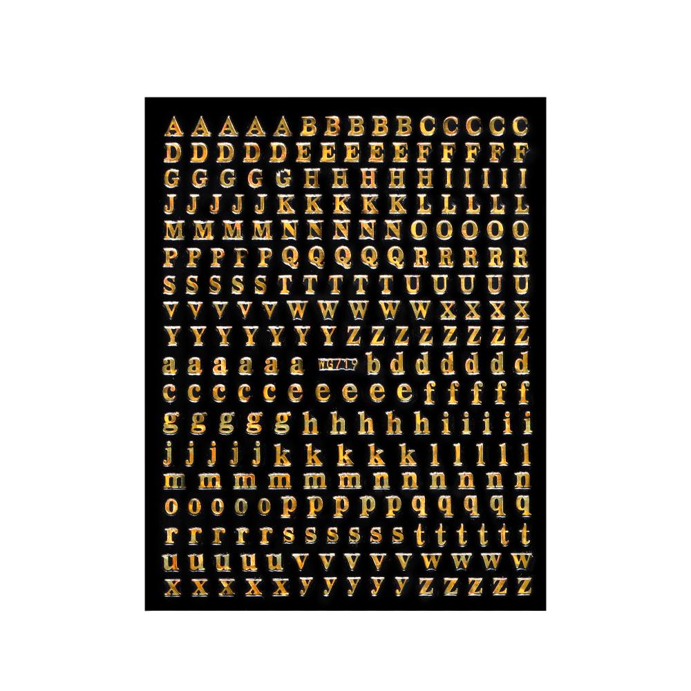 Adesivi Decorativi Lettere Alfabeto Numeri 2-9mm Riempitivo Resina Epossidica Oro Argento Per Stampi in Silicone Fai da Te Riempimenti per Artigianato