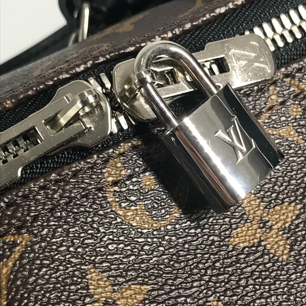 Louis Vuitton M56711 MonogramMacassar Keepall-Bandouliere45 Shoulder Travel Bag