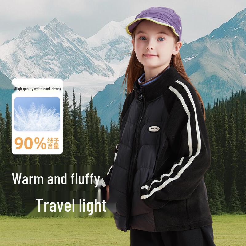 Fulomi Girls Thickened Warm Winter Down Coat 140