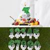 Football Cake Candles Birthday 0 1 2 3 4 5 6 7 8 9 Number Candle Soccer Cupcake Toppers Cake Decorating Supplies Boy Girl Gift