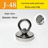 Heavy-Duty Underwater Salvage Magnet with Lifting Eye & Anti-Collision Suction Cup