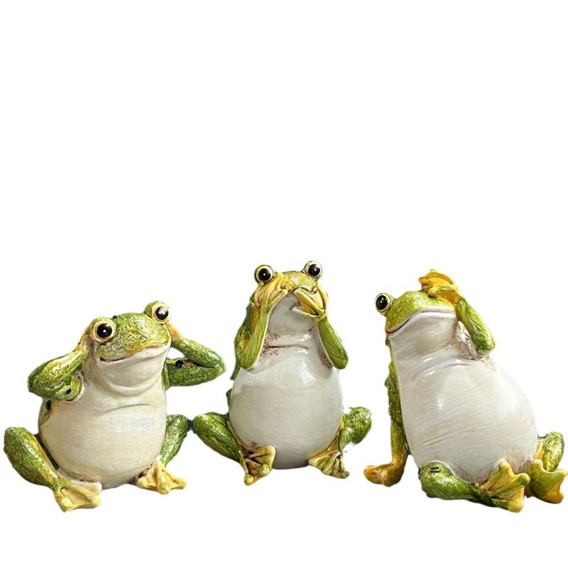 Symulacja żaby ogrodowej Dekoracja zewnętrzna rustykalna