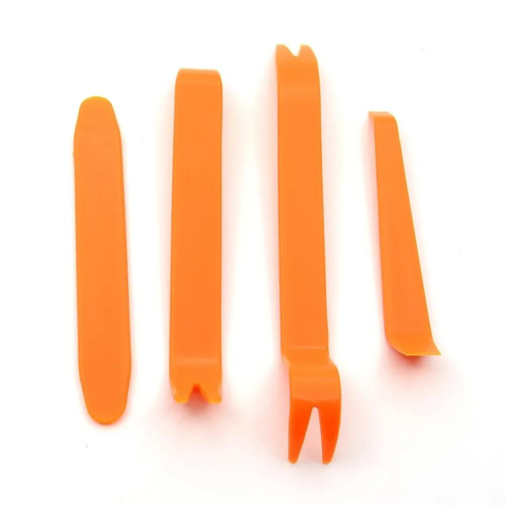 Auto pry bar kit with clip remover for dashboard door panel disassembly ideal for car stereo install