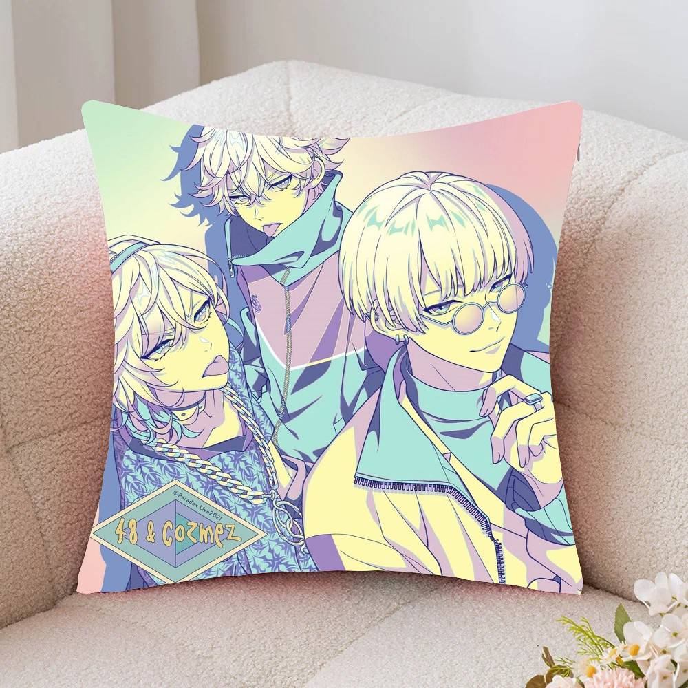 Anime Paradox Live THE ANIMATION Pillow Case Fashion Square Pillowcase Bedroom Sofa Room Ins Decoration Leisure