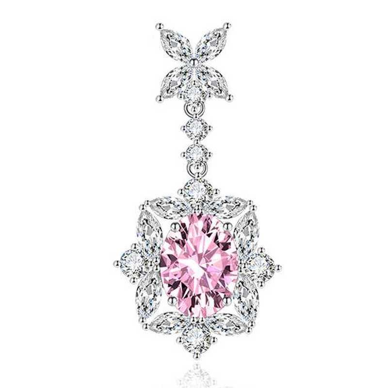 

SACE GEMS классический роскошный циркон женский кулон ожерелье ювелирные изделия свадебный подарок для вечеринки розовый