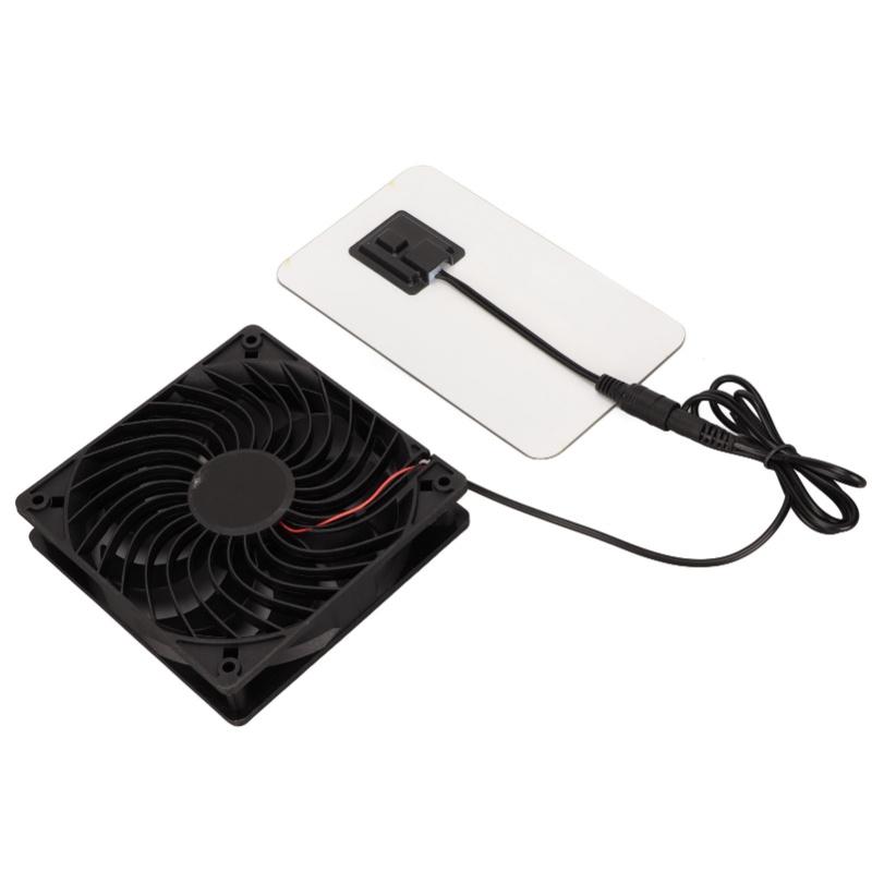 Solar Fan Solar Power Panel Exhaust Fan 15W Energy Saving Odor Removal Portable Solar Powered Air Extractor For Pet Houses RVs