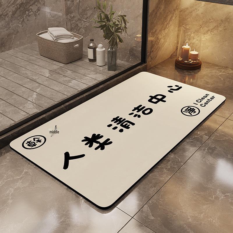 Tappetino da Bagno Antiscivolo ad Asciugatura Rapida in Fango Diatomaceo