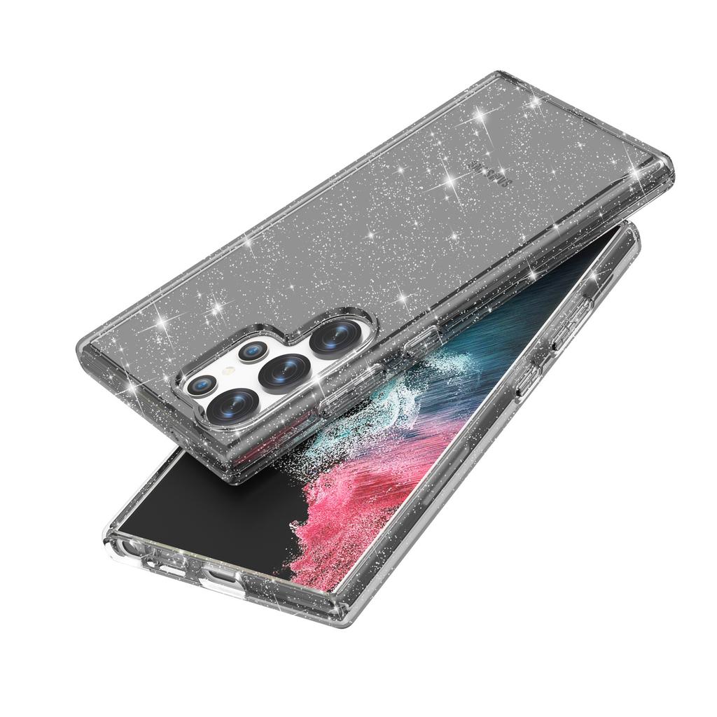 Applicable To Samsung S25Ultra Electroplated Mobile Phone Case Terminator S24Ultra Transparent S23Ultra Protective Case