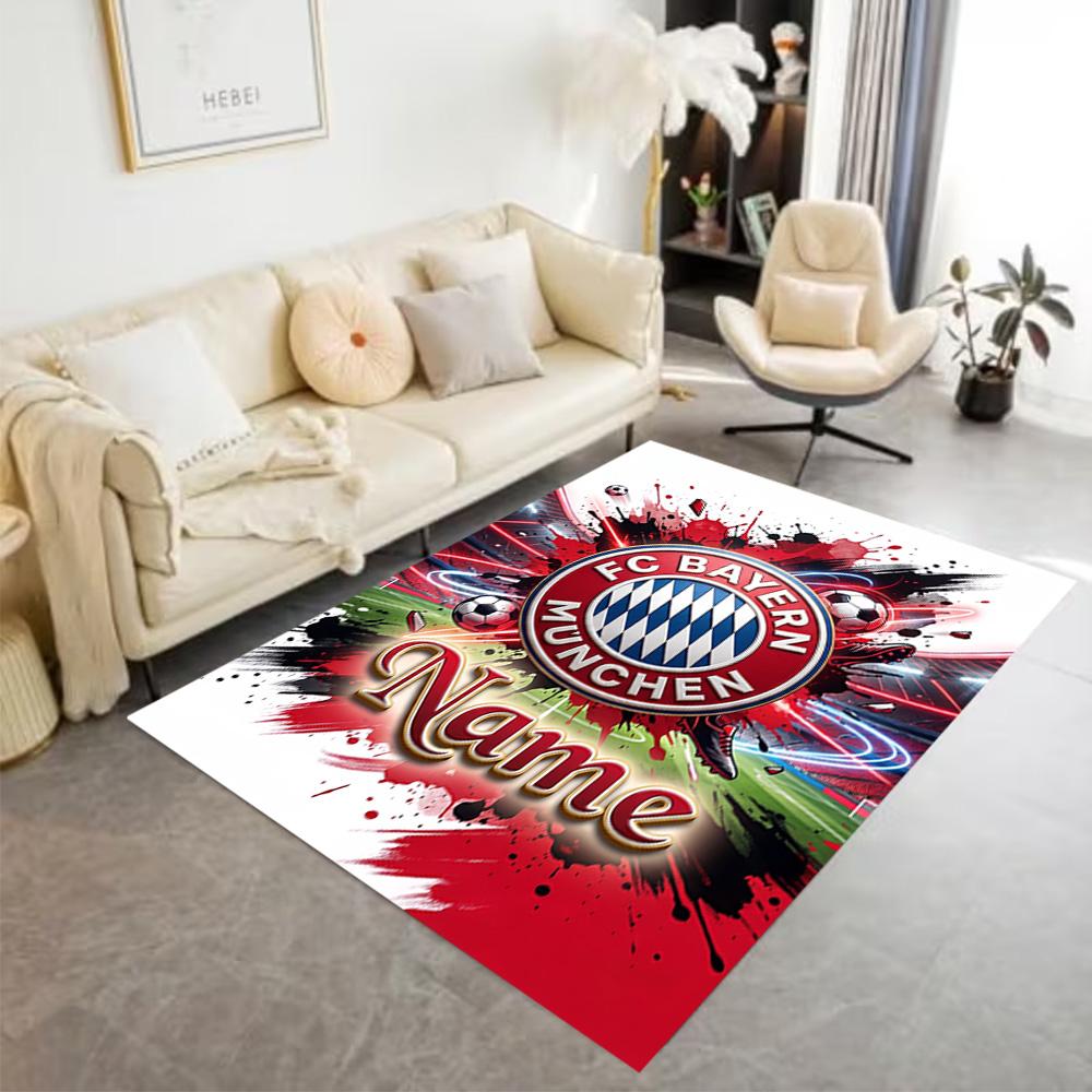 Bayern Munich Fan Artwork Carpet Suitable for Game Room Entryway Kitchen Outdoor Anti-slip Rug Decorate Offices Wedding Party Gift